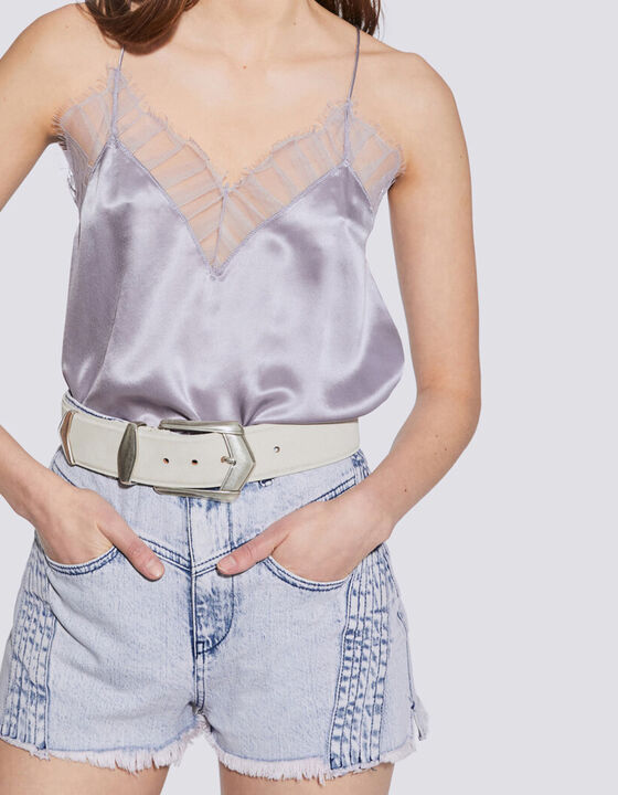 BERWYN SILK AND LACE CAMISOLE